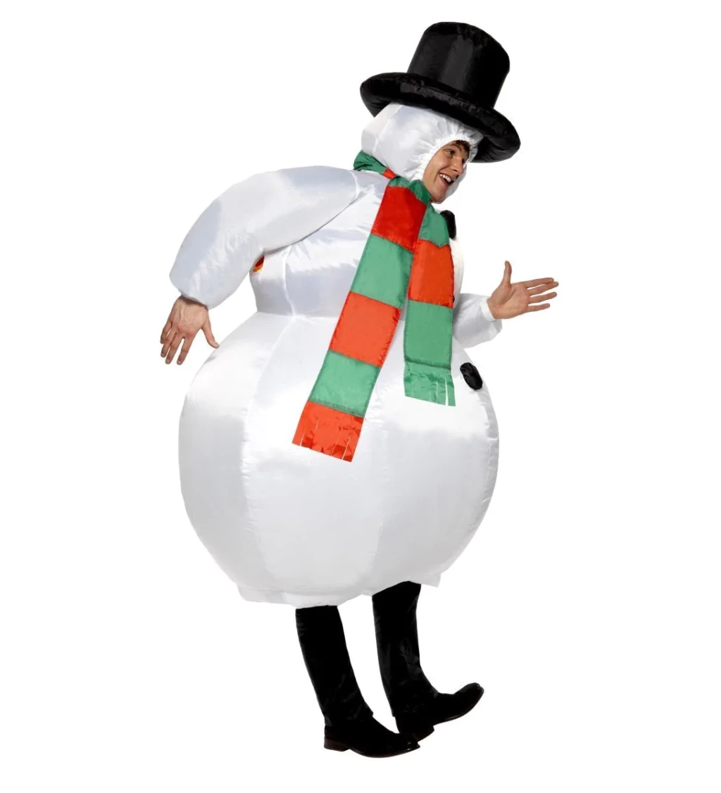 Unisex kostým Nafukovací sněhulák