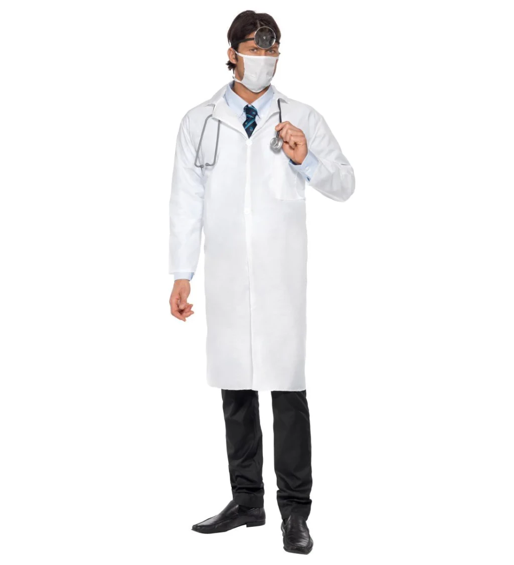 Pánský kostým Doktor v bílém plášti