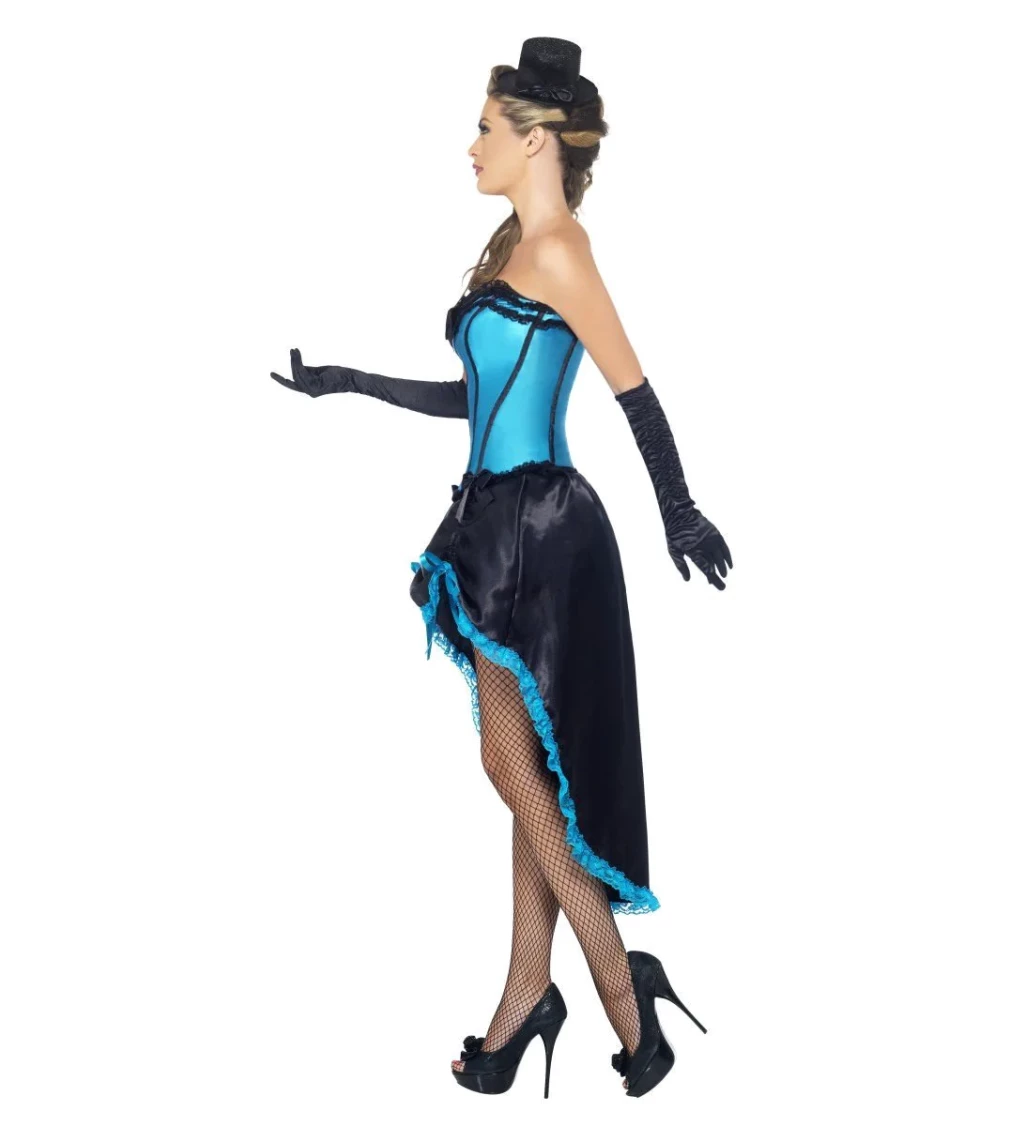 Dámský kostým Sexy barová tanečnice modrá