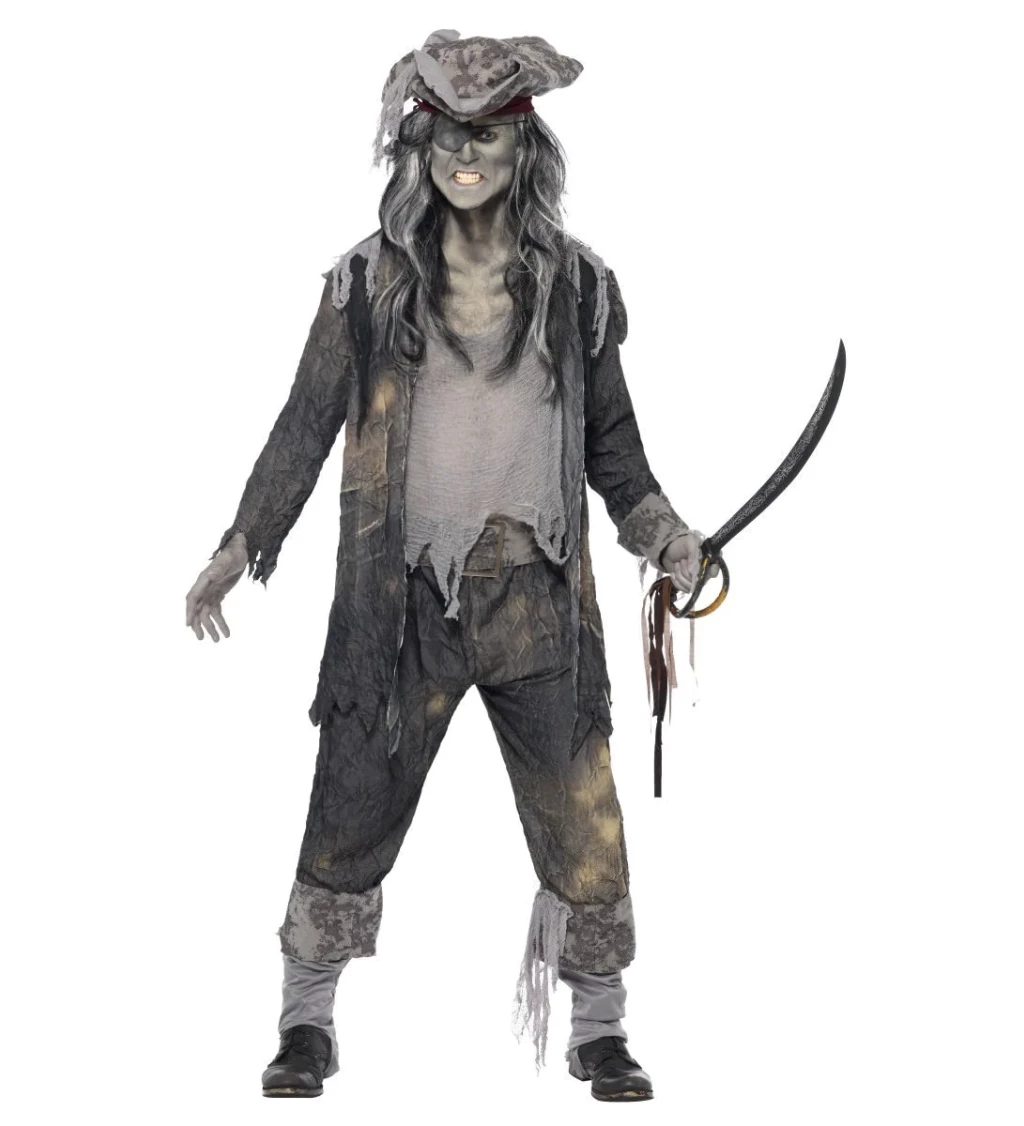Pánský kostým Zombie piráta, Ghoul