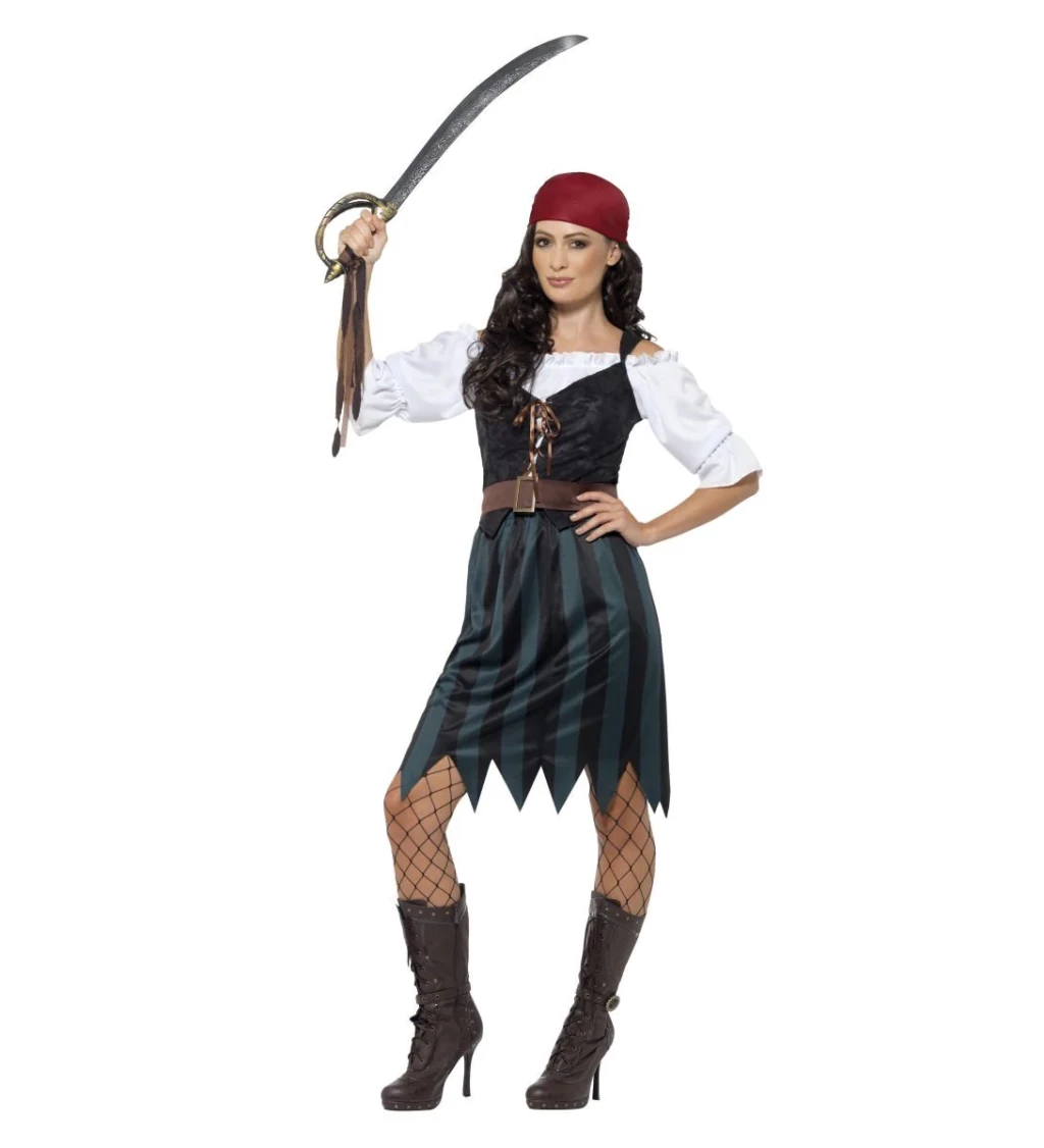 Dámský kostým Neohrožená pirátka