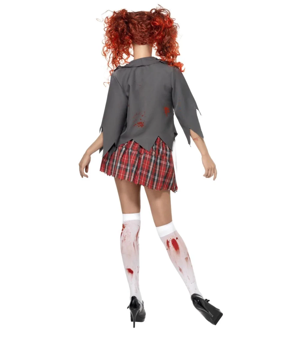 Dámský kostým Zombie žákyně