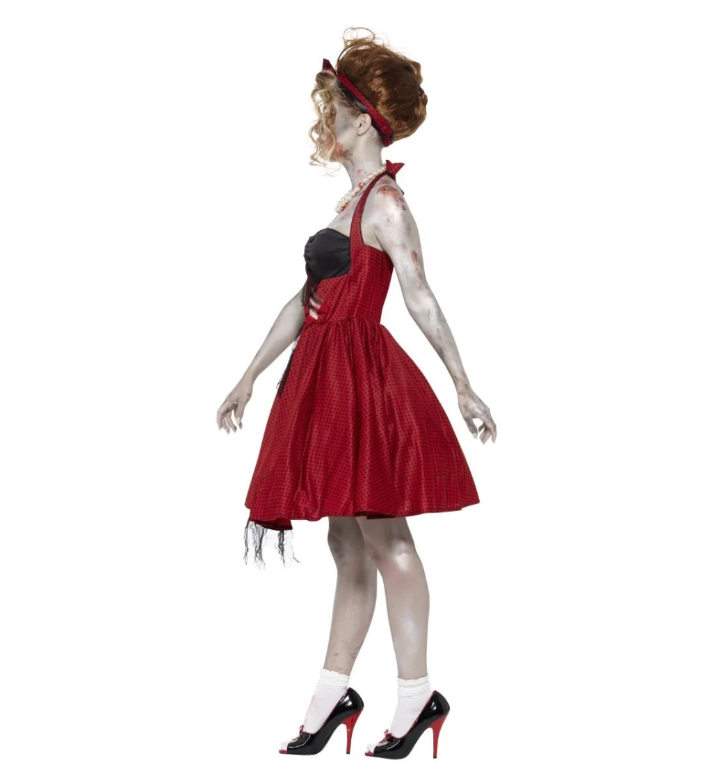 Dámsky kostým Zombie tanečnice z 50. let