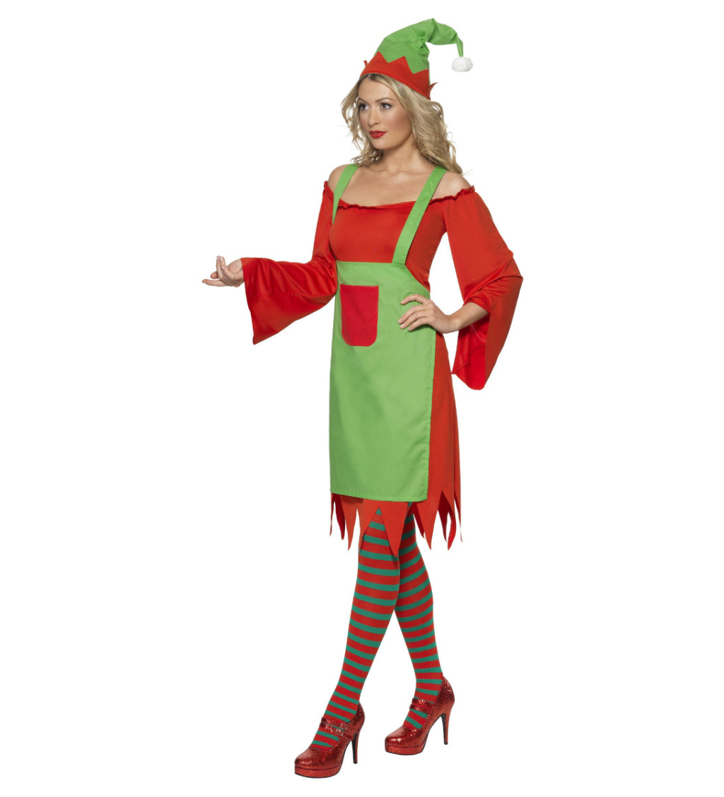 Dámský kostým Krásná vánoční elfka