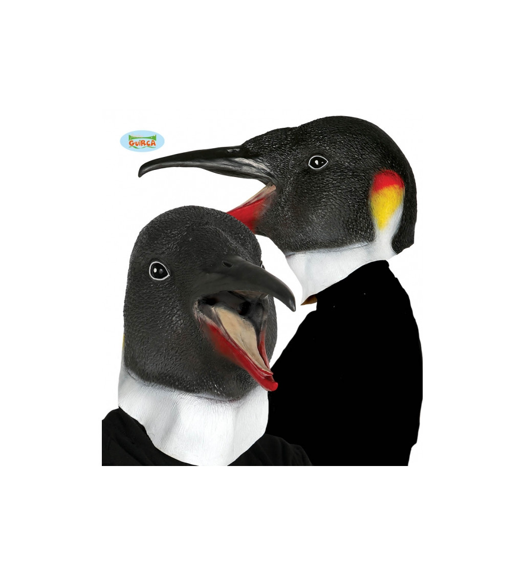 Latexová maska tučňáka