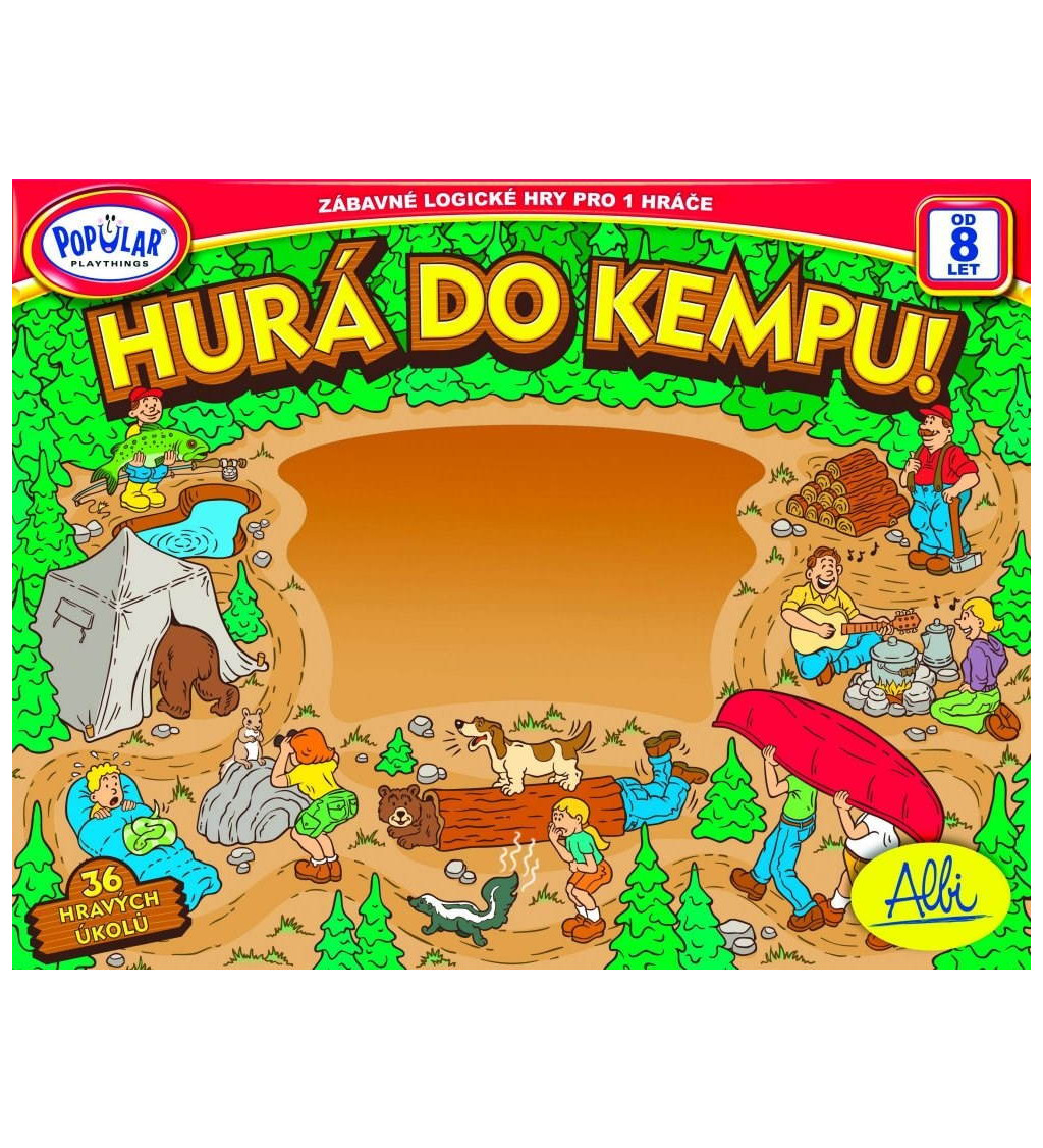 Stolní společenská hra - HURÁ DO KEMPU!