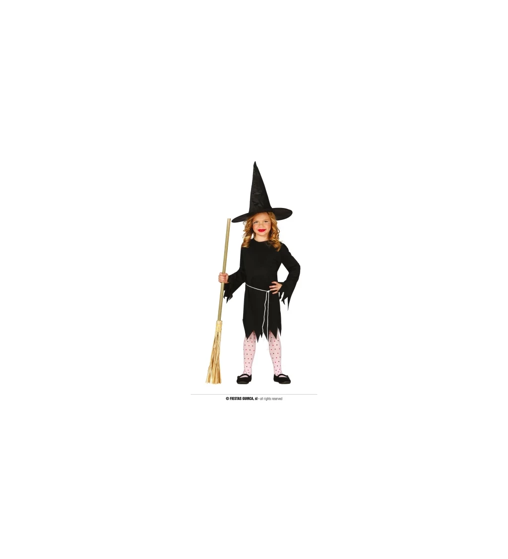 Dětský kostým černé čarodějky