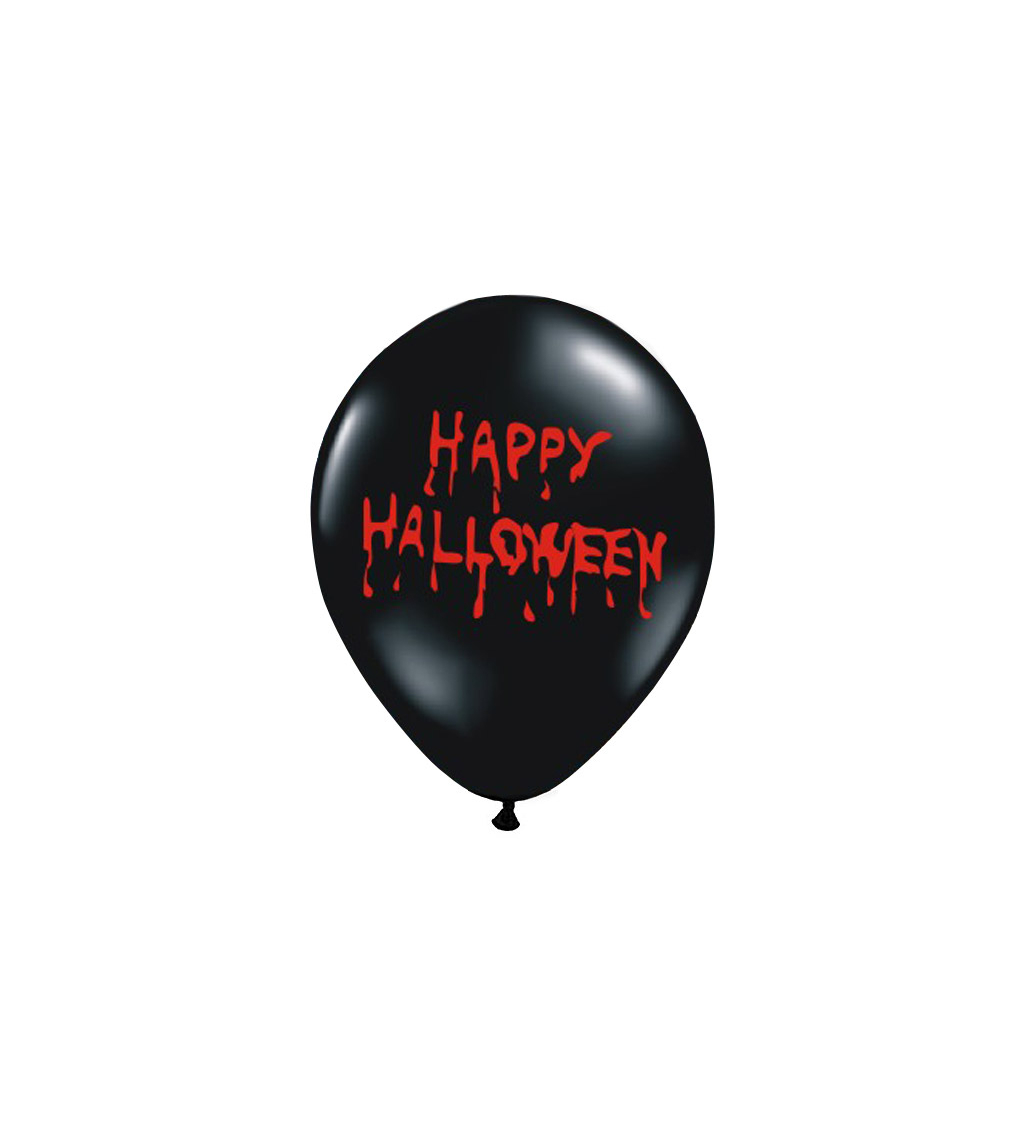 Černé balónky Happy Halloween, 50 ks