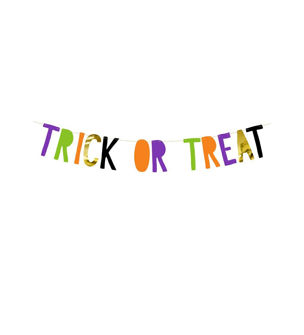 Girlanda na halloween - "Trick or treat"
