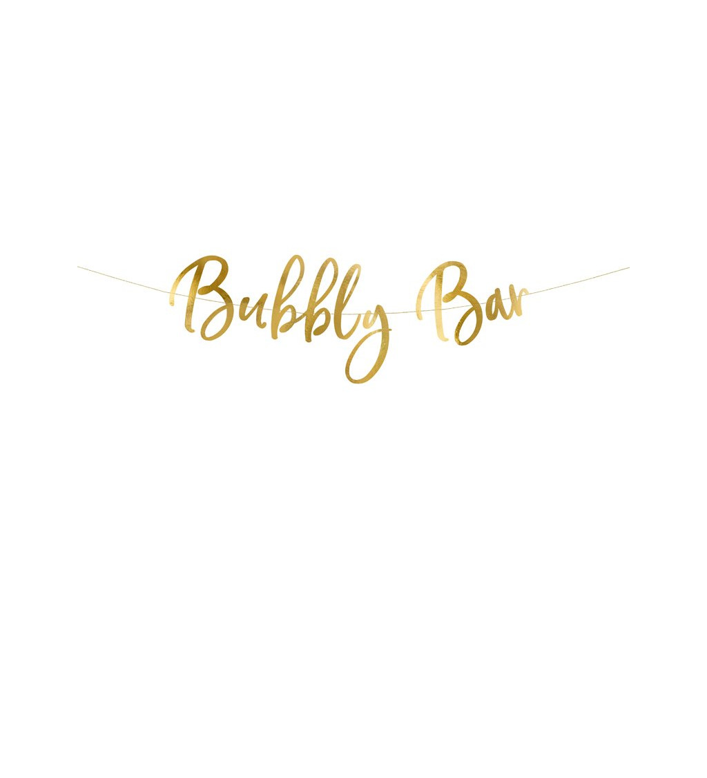 Zlatá girlanda - Bubbly bar