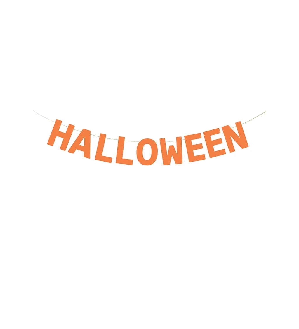 Banner - Halloween, oranžový