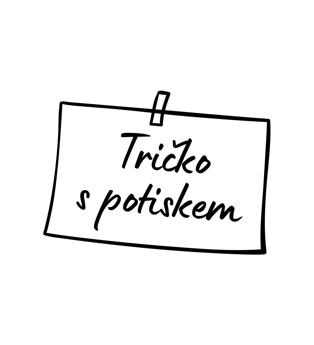 Pánské triko bílé Tričko s potiskem