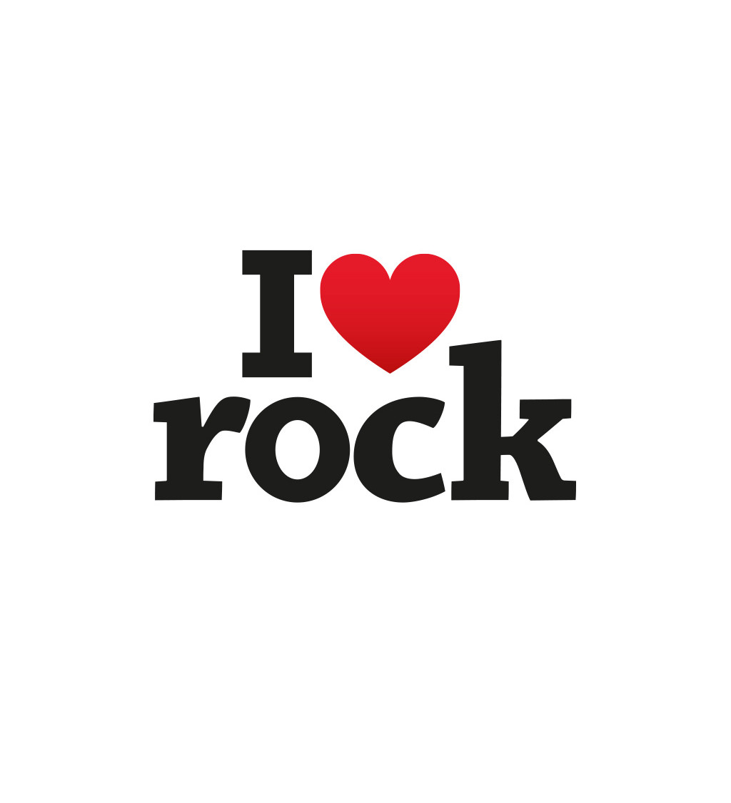 Dámské triko bílé I love rock