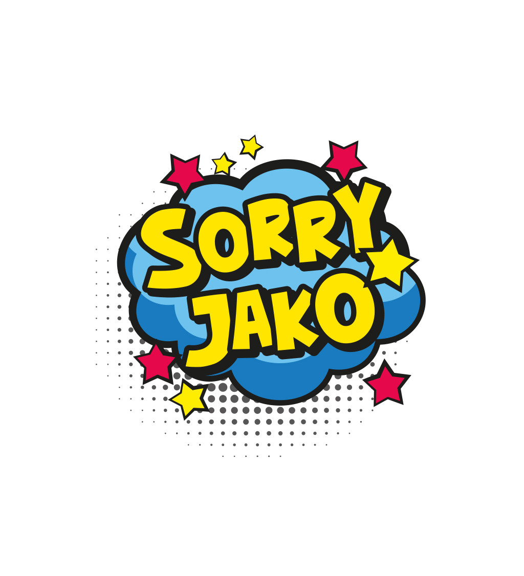 Pánské triko bílé Sorry jako