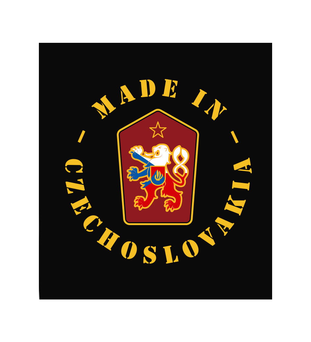 Dámské triko s nápisem - Made in Czechoslovakia