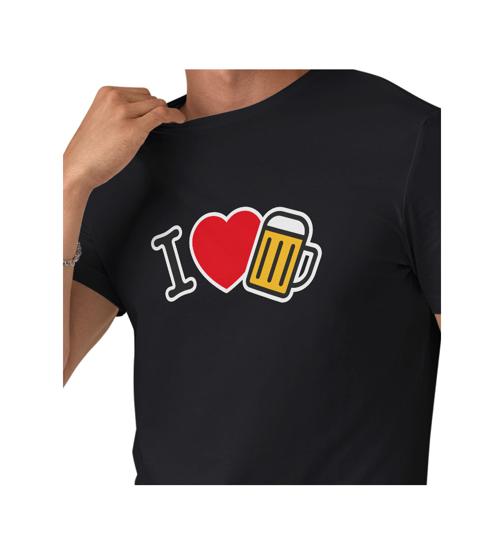 Pánské triko I love beer