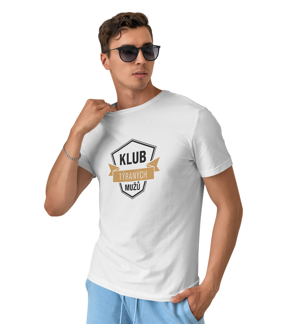 Pánské triko s nápisem - Klub týraných mužů