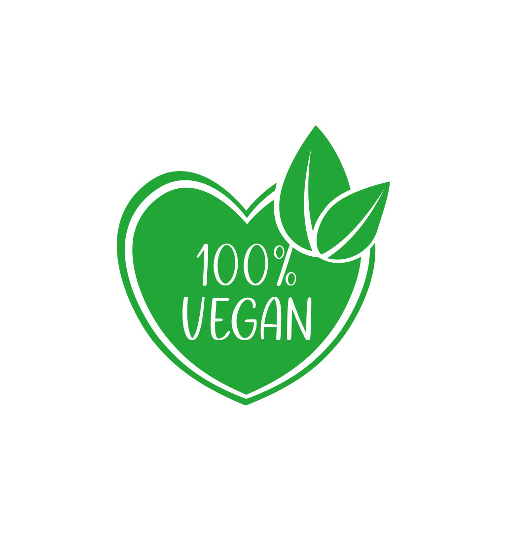 Dámské triko s nápisem 100% vegan