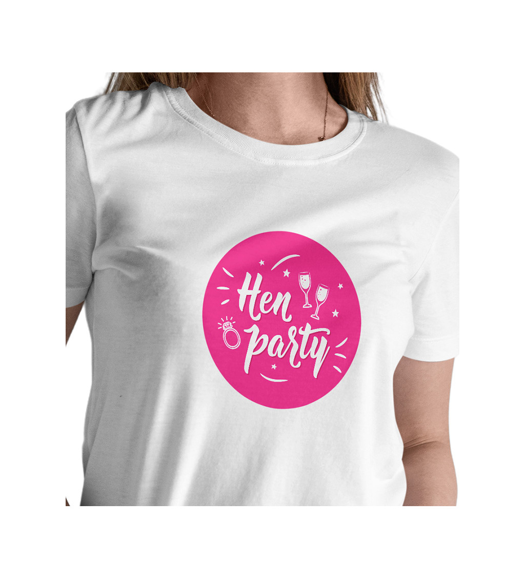 Dámské triko s nápisem Hen party