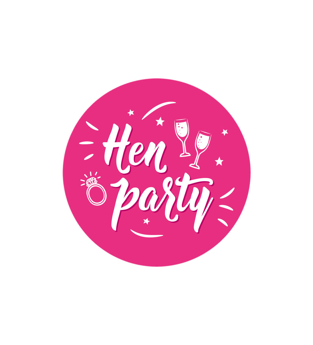 Dámské triko s nápisem Hen party