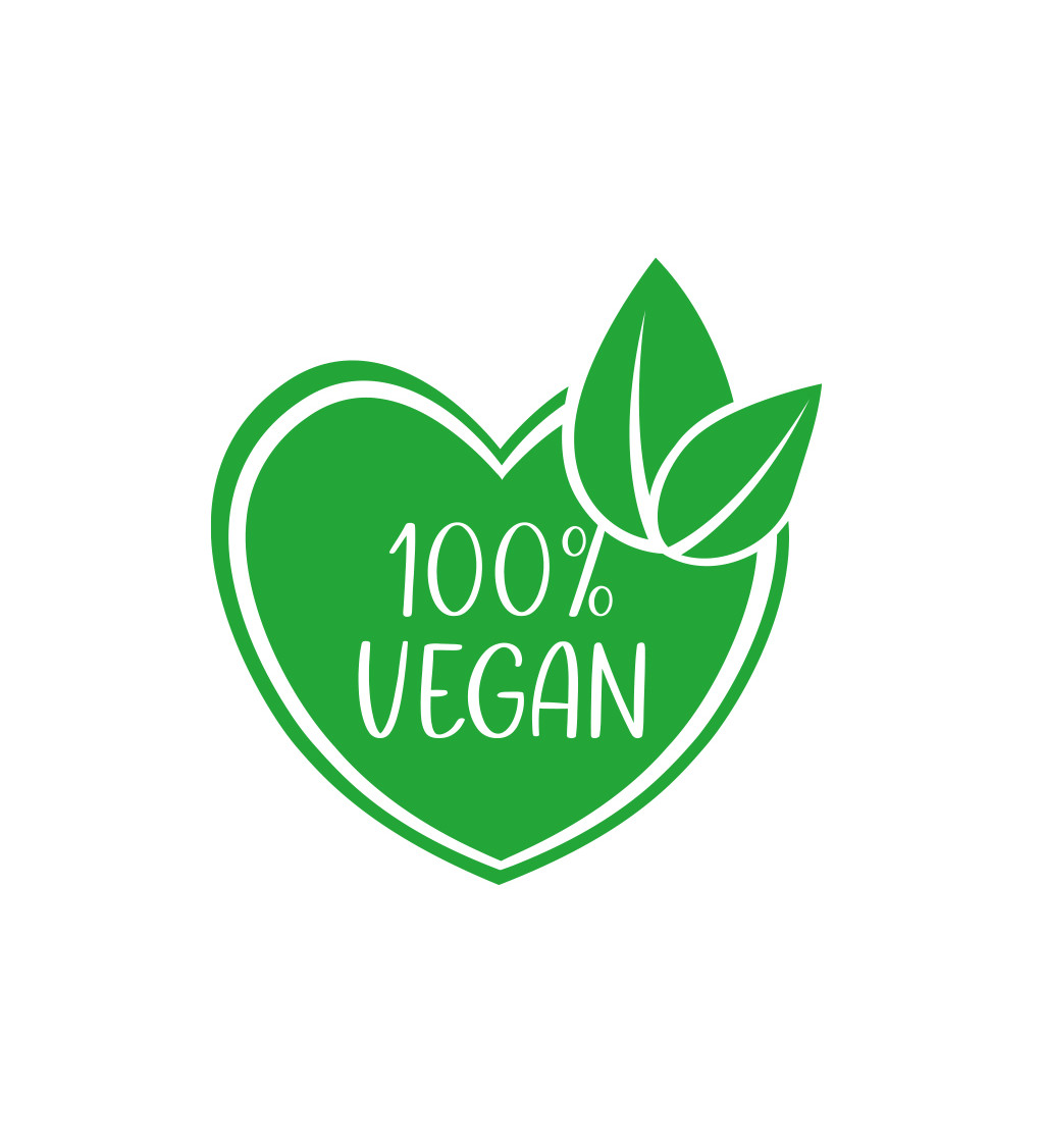 Pánské triko s nápisem 100% vegan