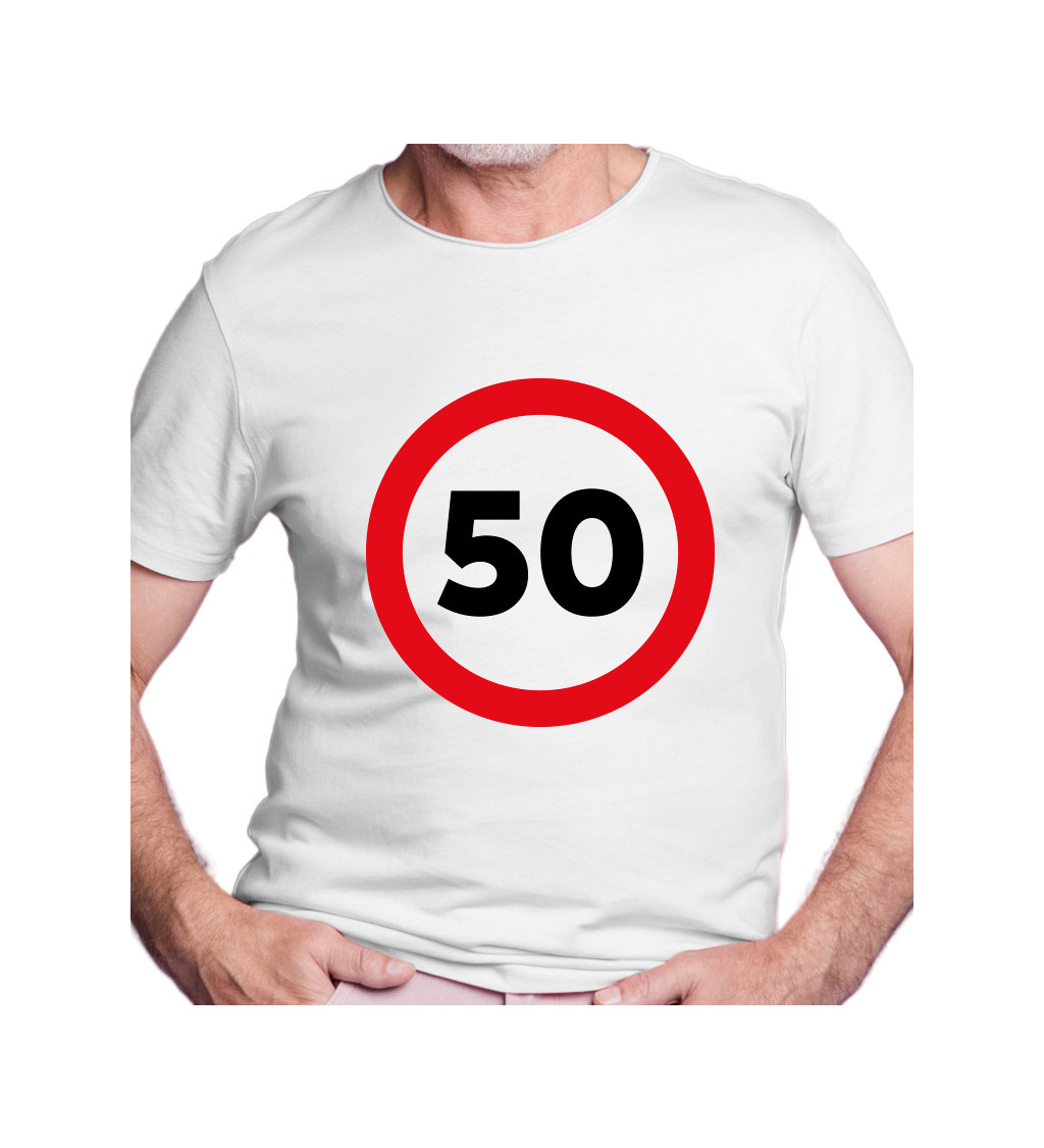 Pánské triko bílé - číslo 50