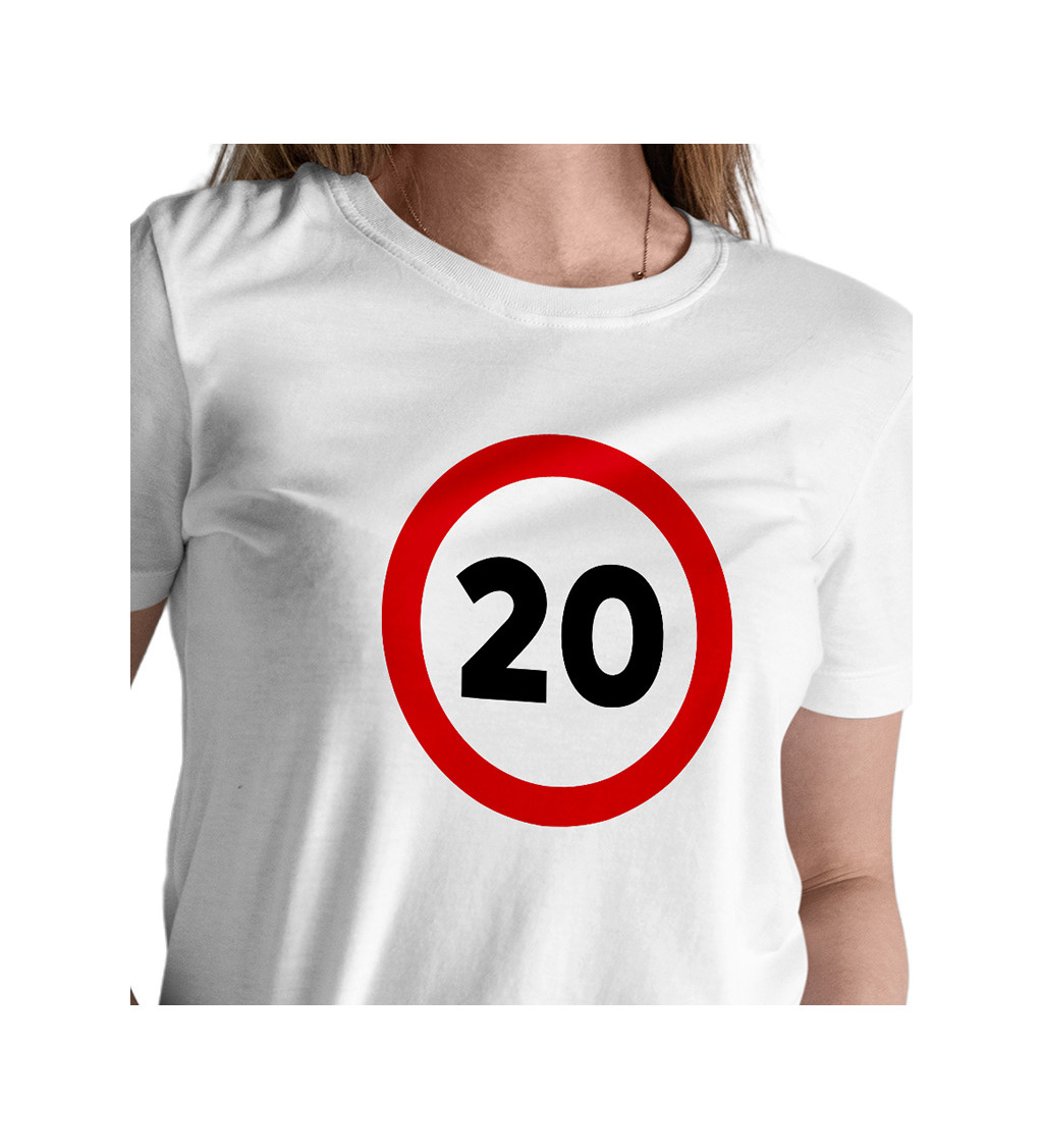 Dámské triko bílé - číslo 20