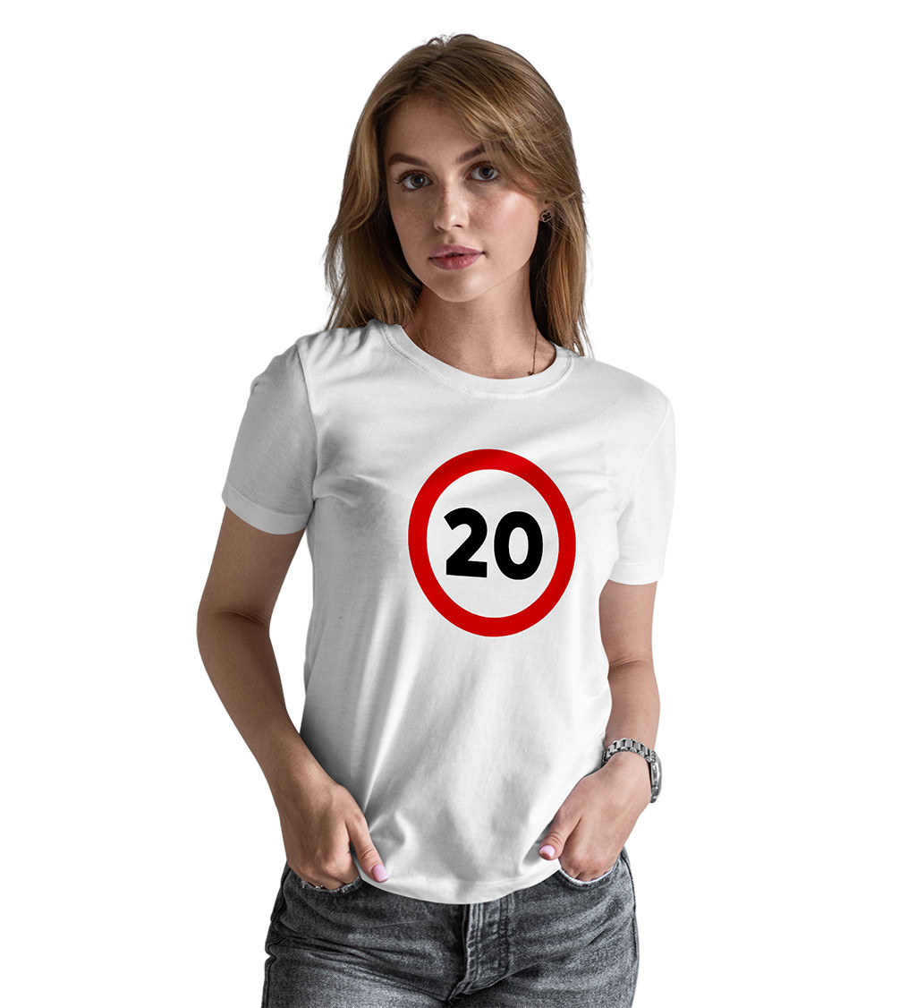 Dámské triko bílé - číslo 20
