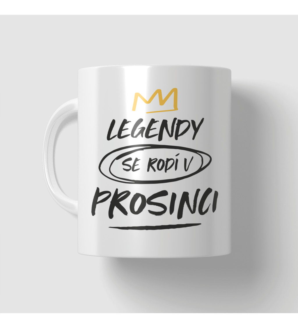 Narozeninový hrnek - Legendy se rodí v prosinci