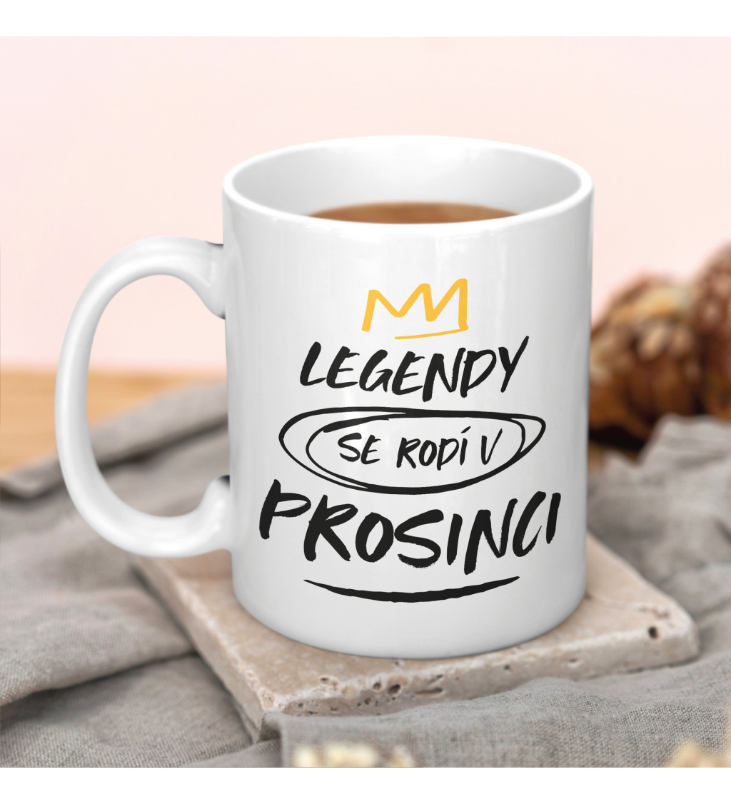 Narozeninový hrnek - Legendy se rodí v prosinci