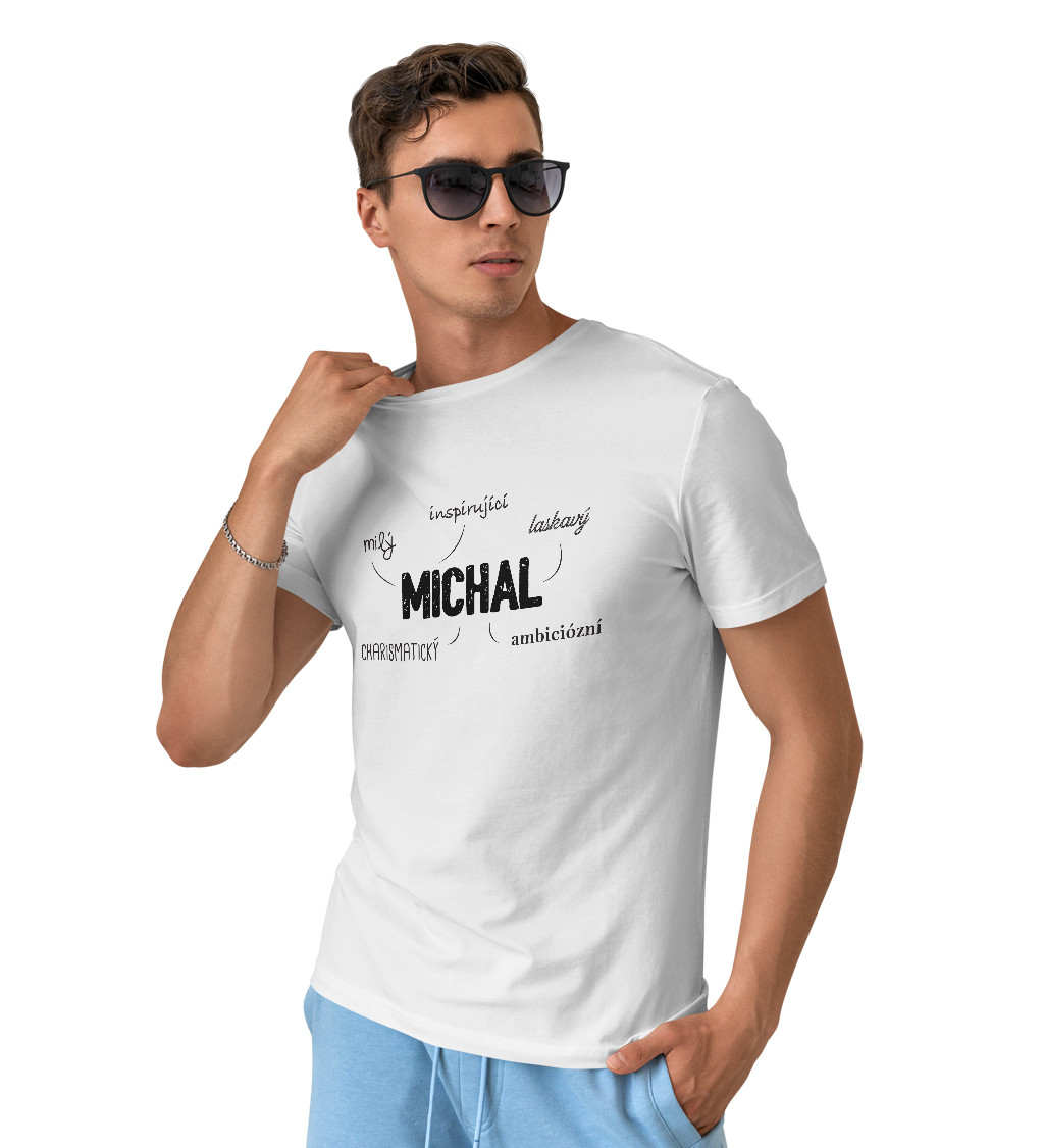 Pánské triko bílé - Michal