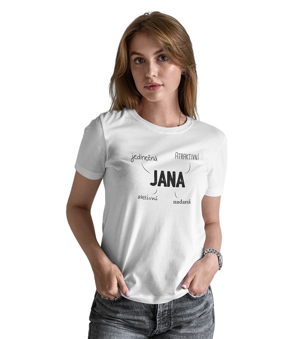 Dámské triko bílé -Jana