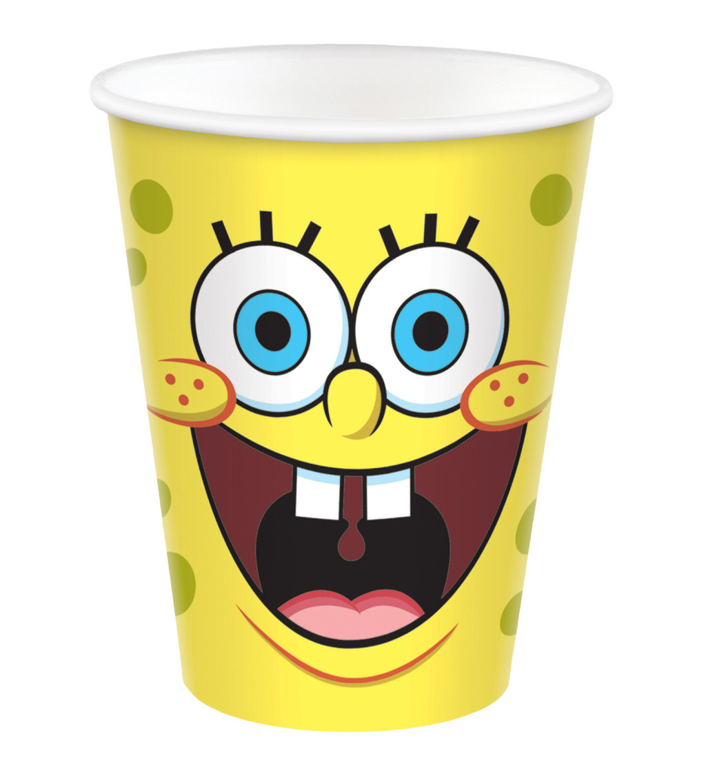 Spongebob papírové kelímky