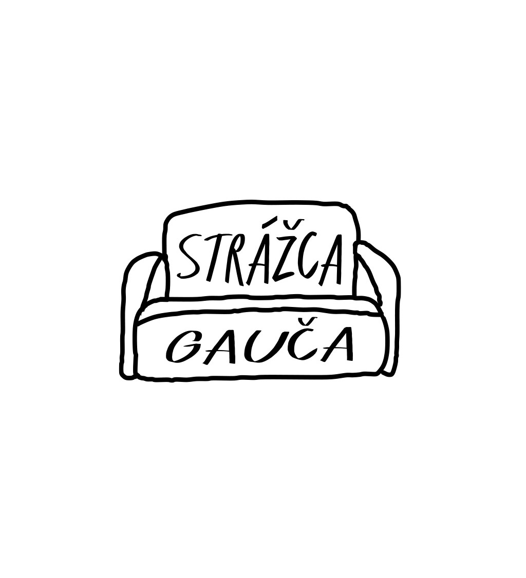 Dámske tričko - Strážca gauča