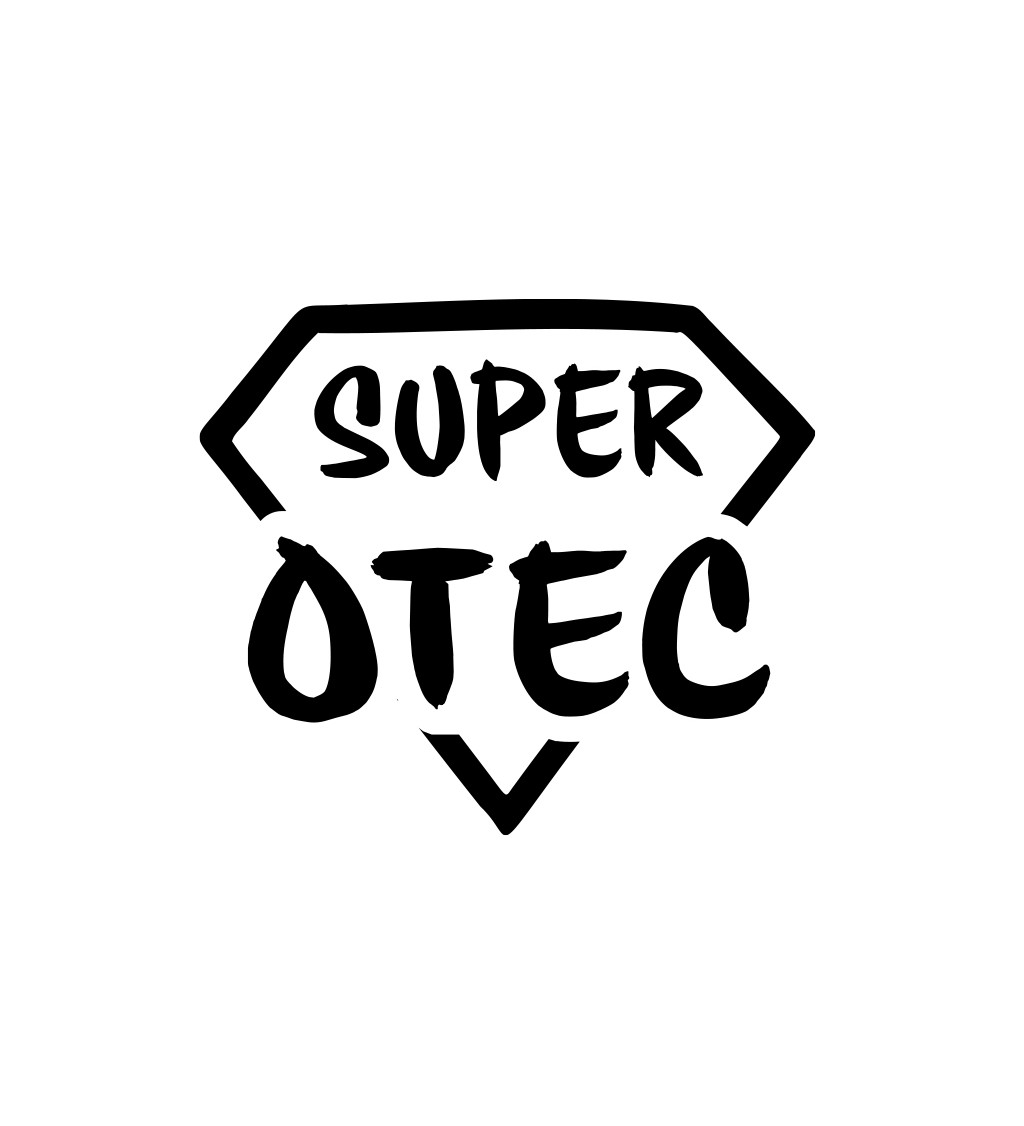 Pánské bílé tričko Super otec