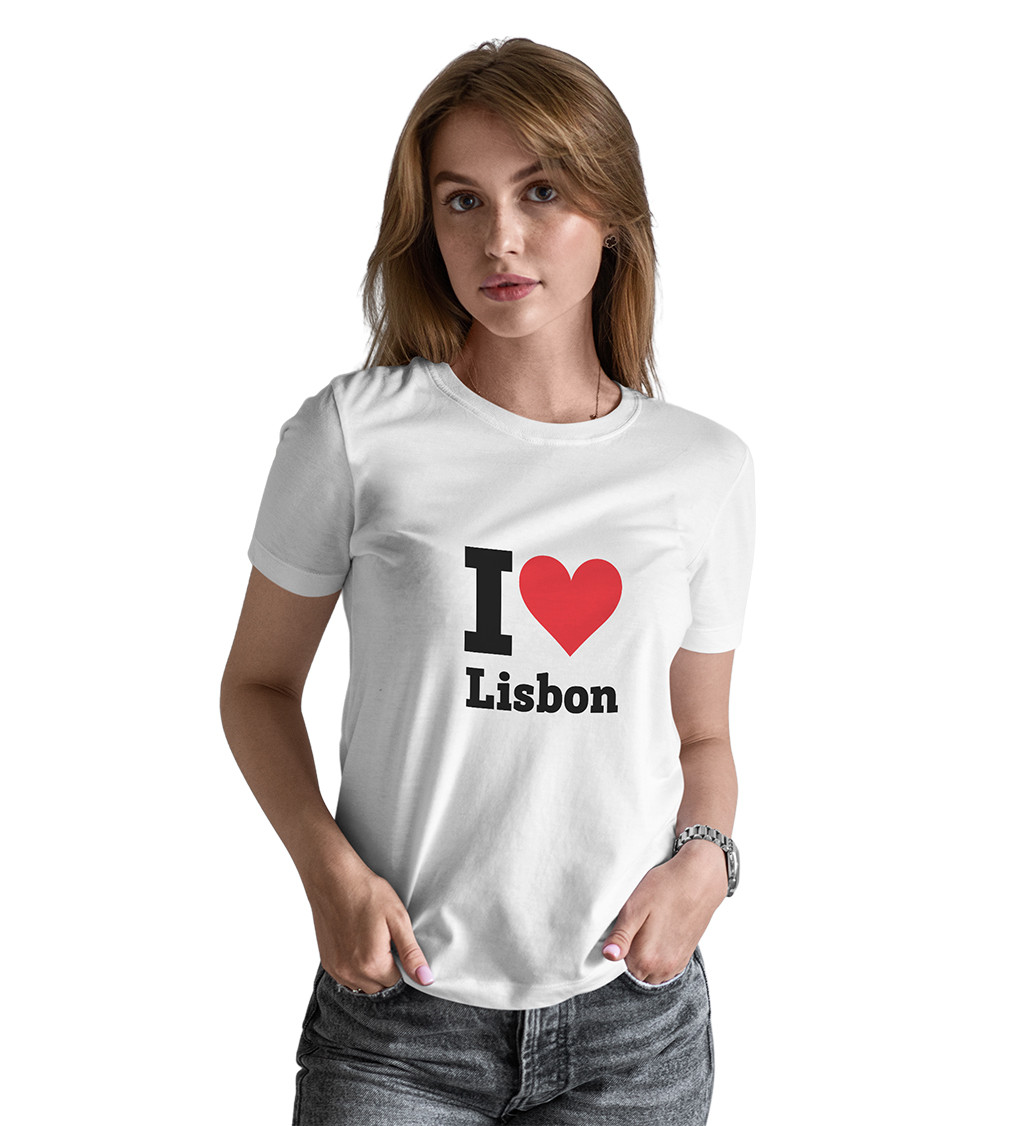 Dámské triko - I love Lisbon