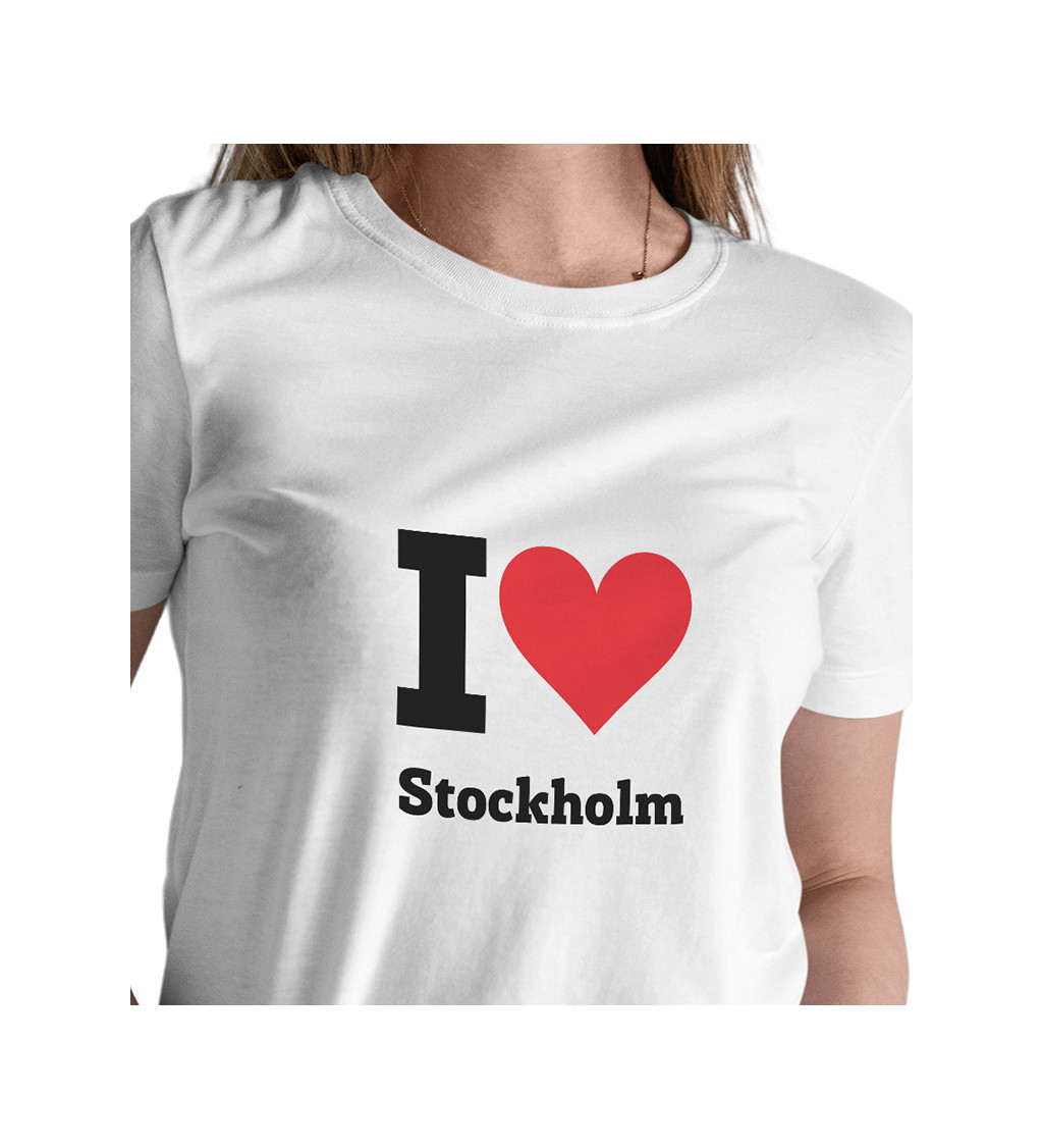 Dámské triko -  I love Stockholm