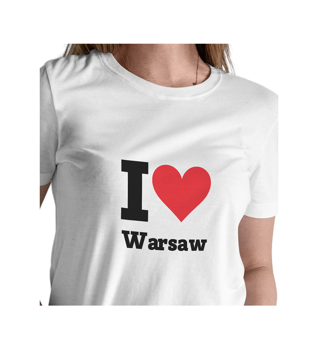 Dámské triko -  I love Warsaw