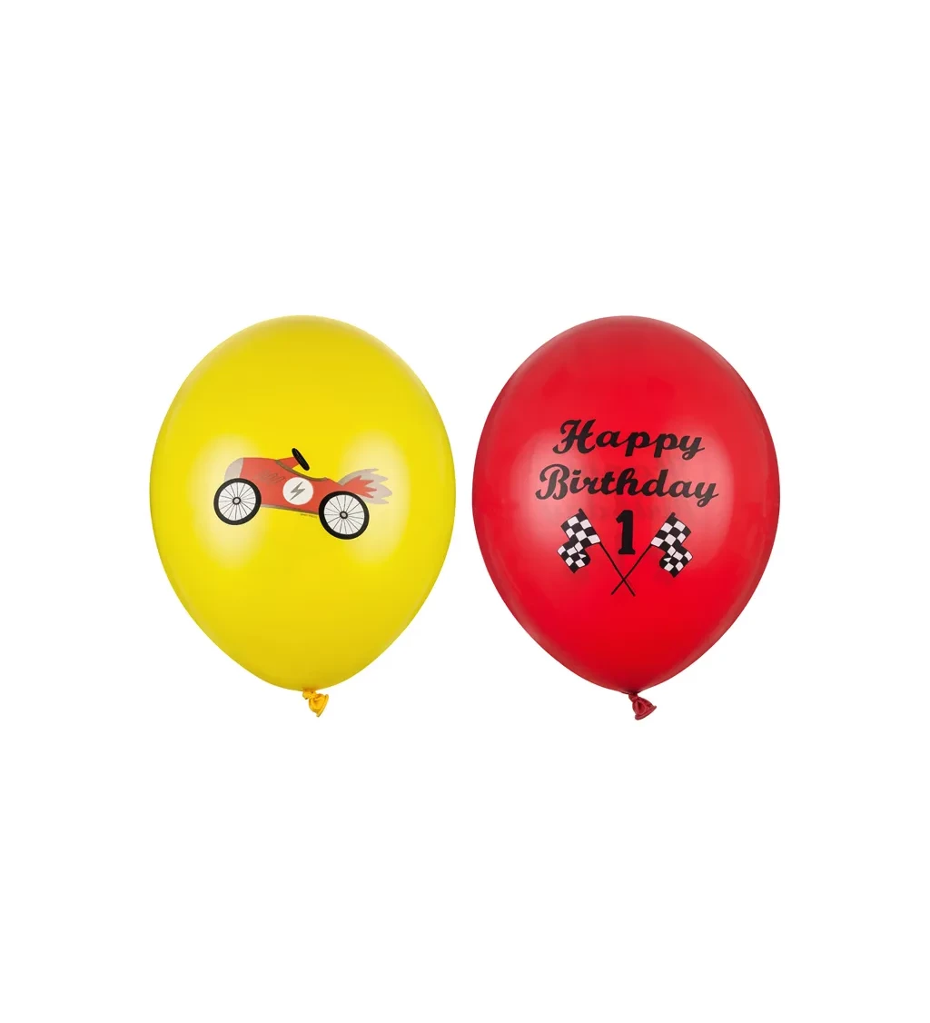 Happy birthday auto - latexové balóny