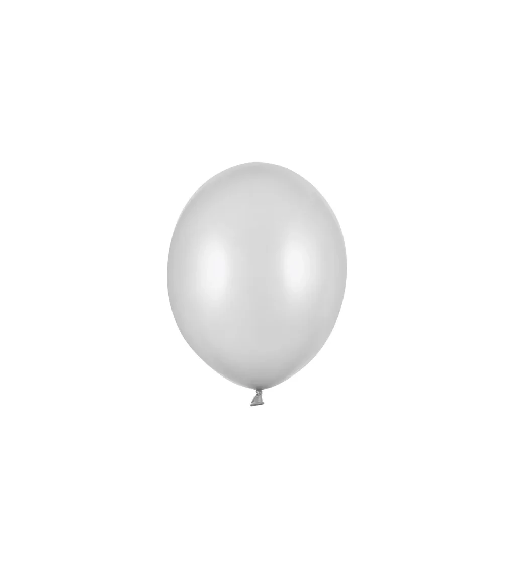 Stříbrné balóny latexové