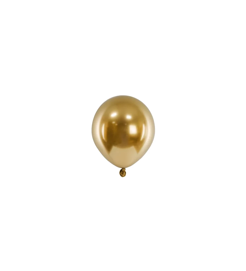 Zlaté balónky lesklé