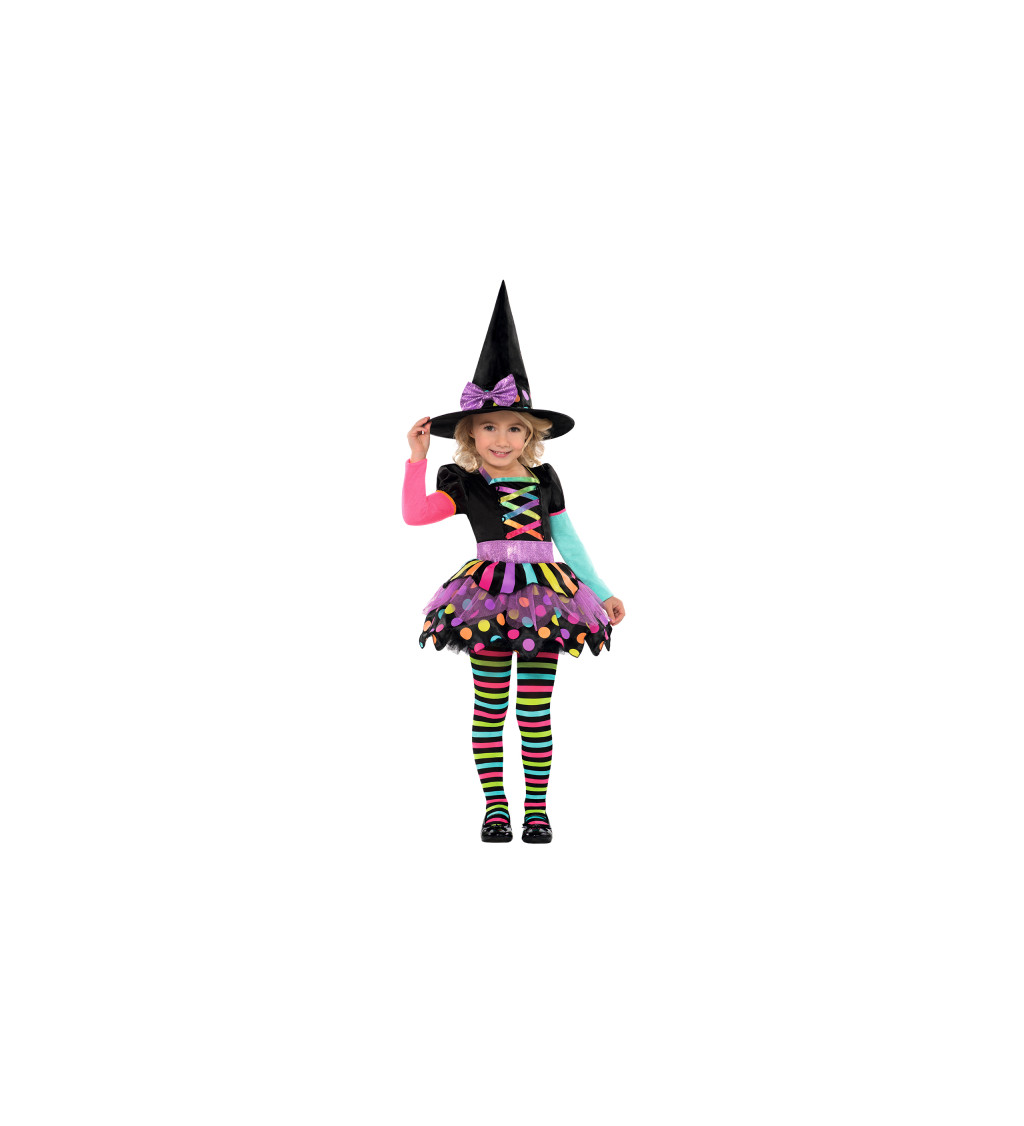 Kostým dětský - Miss matched witch