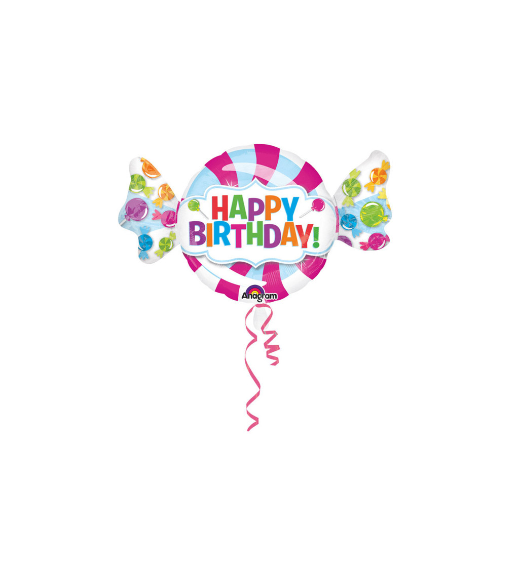 Candy B-day - fóliový balón