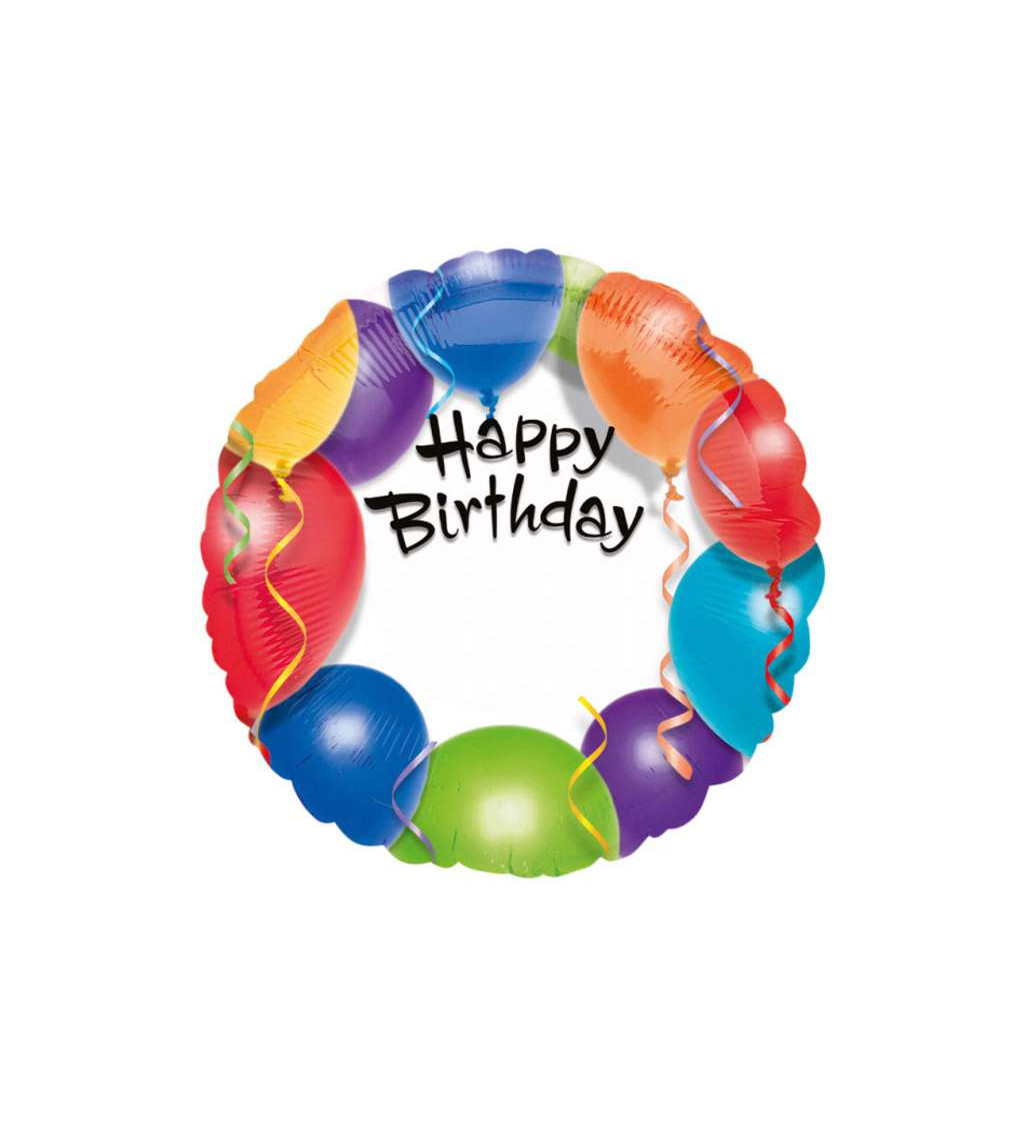 Balónek fóliový - Happy birthday