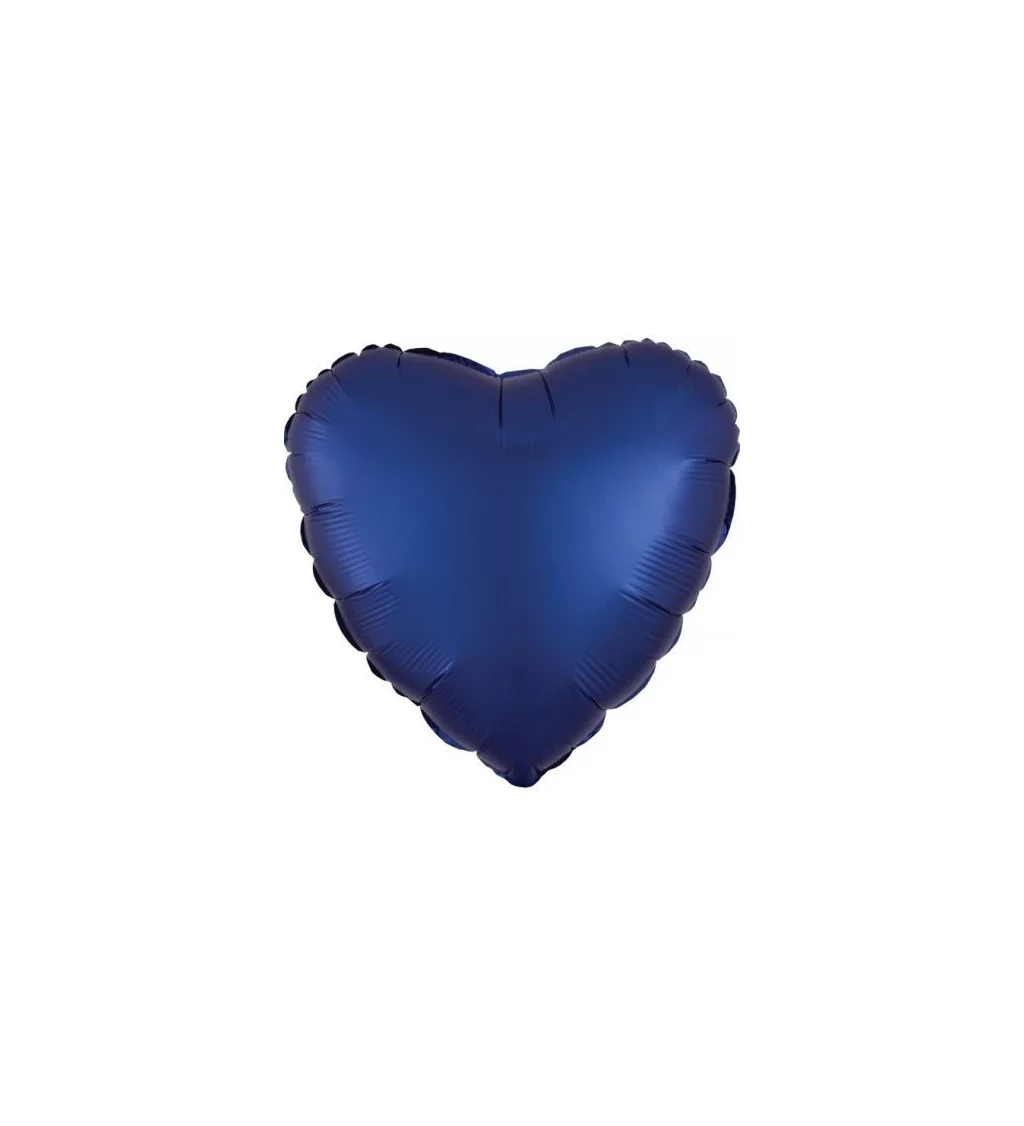 Modré srdce balónek