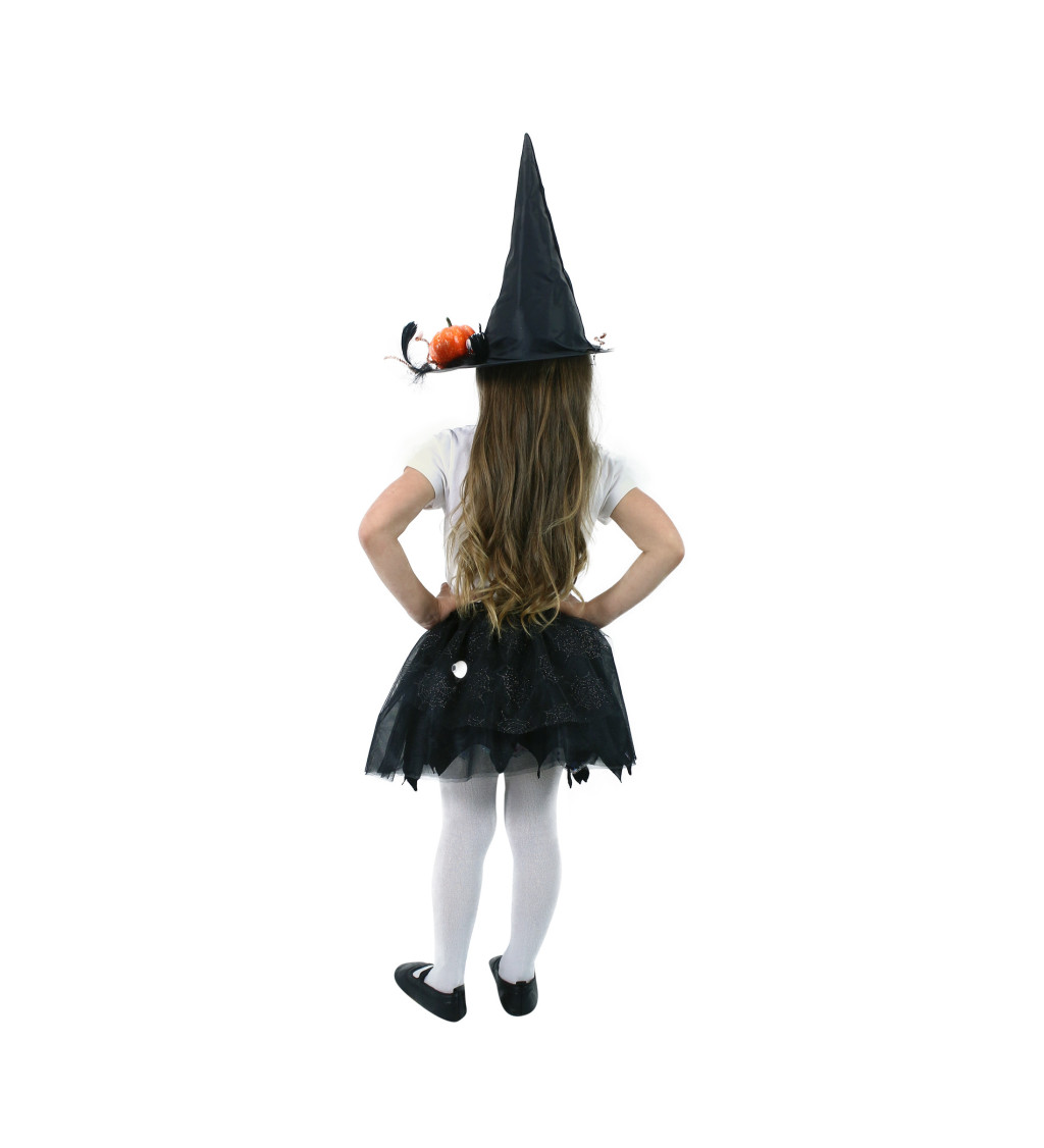Dětský kostým - Čarodějnická tutu sukně a klobouk