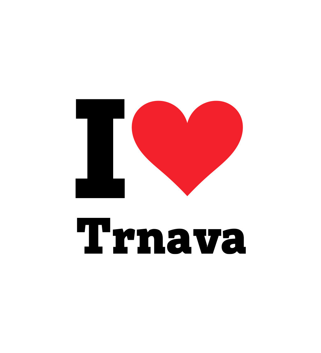 Nažehlovací nápis I love Trnava