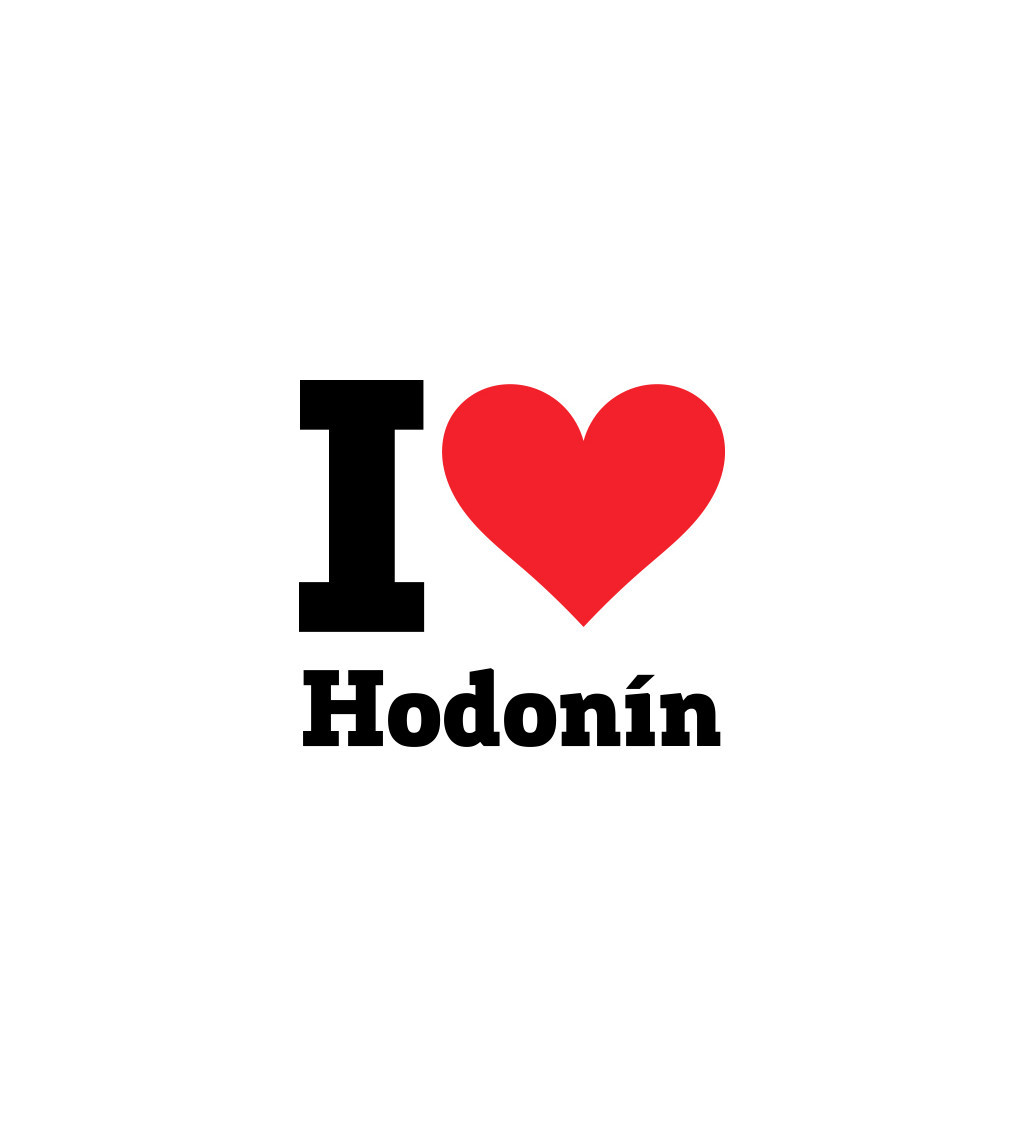 Nažehlovací nápis I love Hodonín