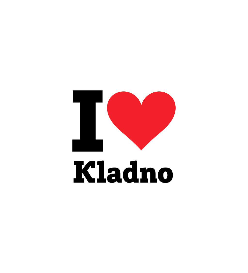 Nažehlovací nápis I love Kladno