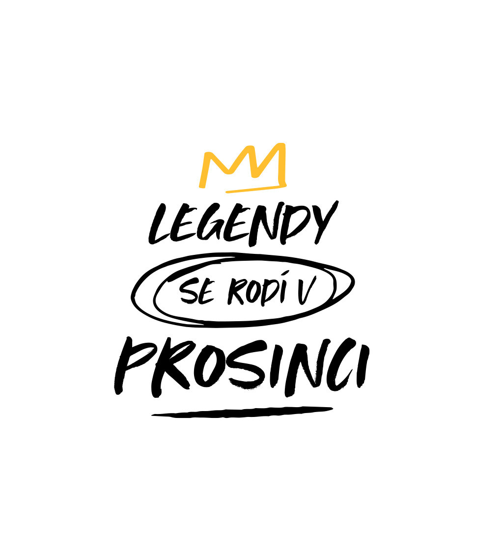 Nažehlovací nápis Legendy se rodí v prosinec